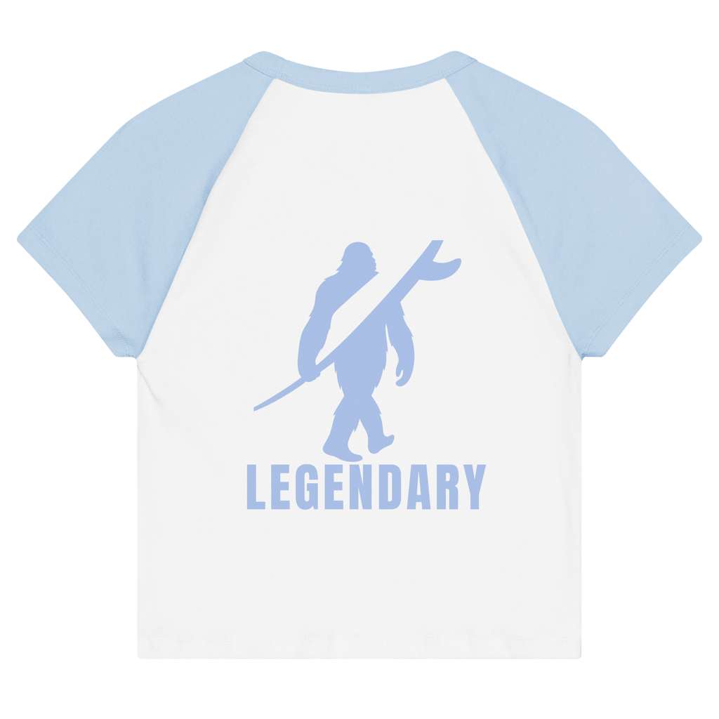 LEGENDARY Women’s Micro-Rib Raglan Baby Tee