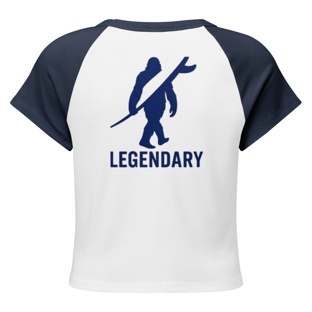 LEGENDARY Women’s Micro-Rib Raglan Baby Tee