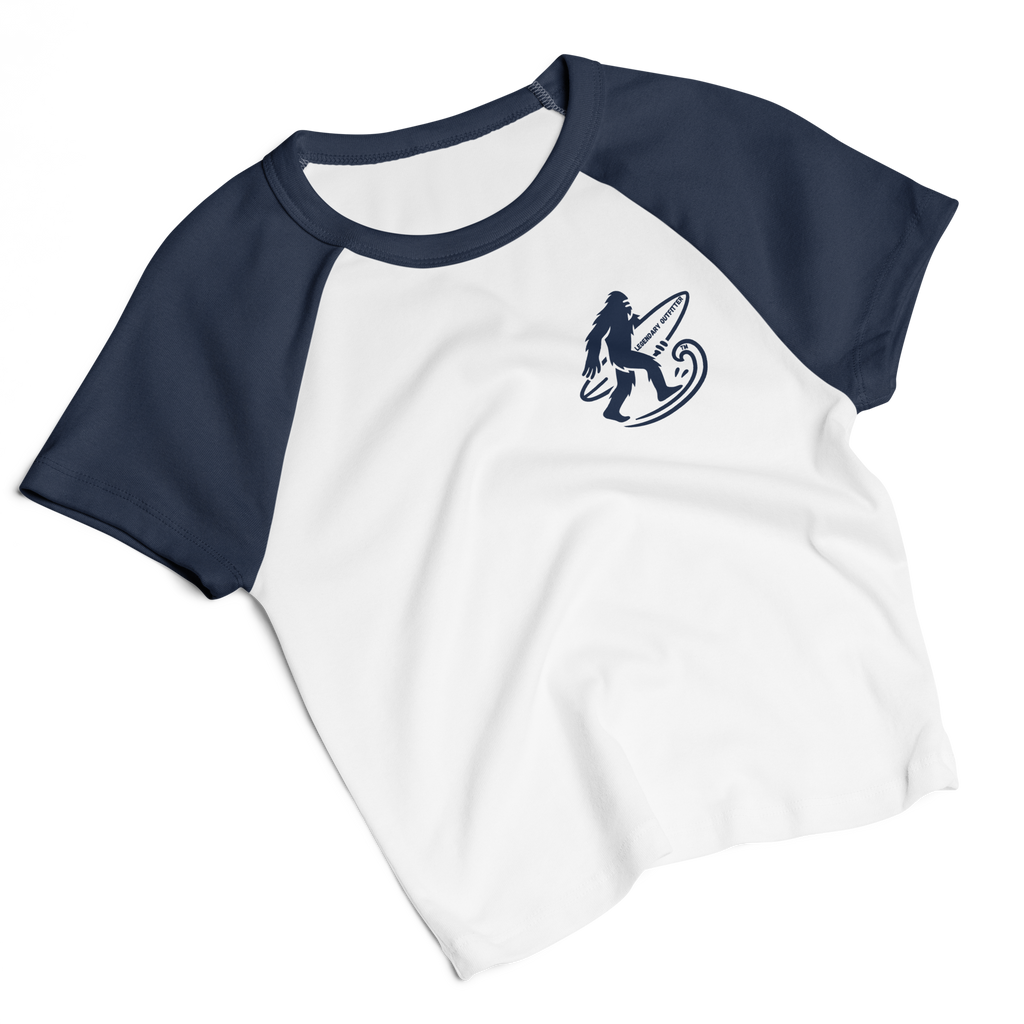 LEGENDARY Women’s Micro-Rib Raglan Baby Tee